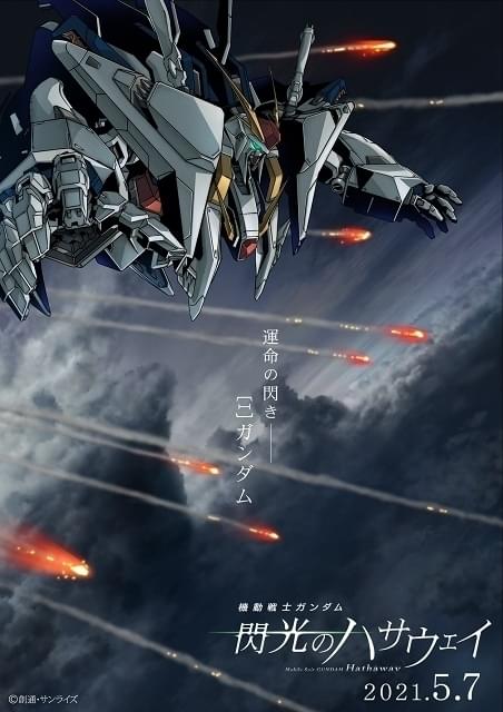 クスィーガンダムが地上に降下する姿を描いた新ビジュアル