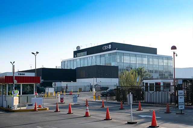 番組制作を中断したCBSテレビジョンスタジオ