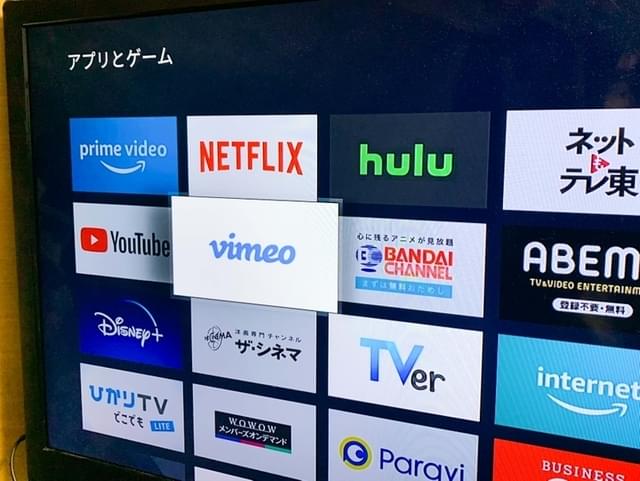 Vimeoもテレビ画面で観られる!