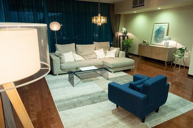 青系で統一されたマコトの部屋