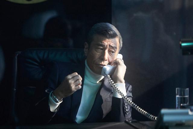 ヤクザの組長を演じた