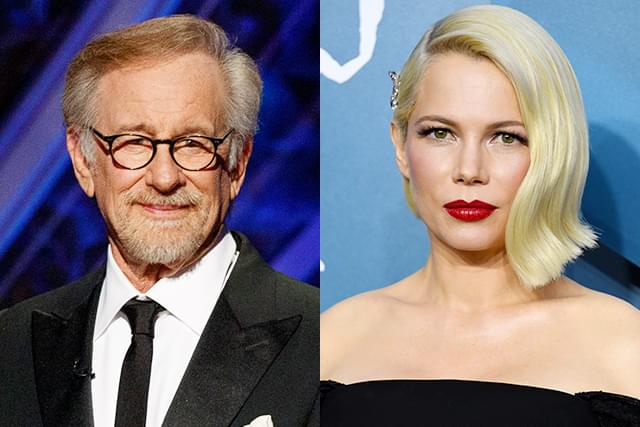 スティーブン・スピルバーグ(左)、ミシェル・ウィリアムズ(右)