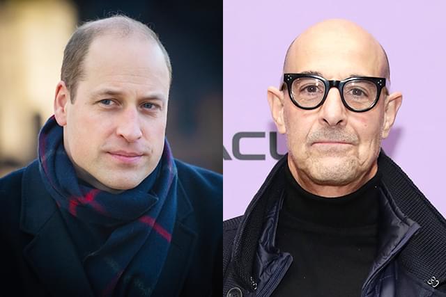 ウィリアム王子（左）、スタンリー・トゥッチ（右）