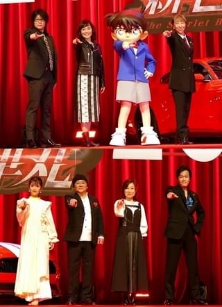 コナン声優、延期1年乗り越え涙の挨拶！ ゲスト声優の浜辺美波はもらい泣き