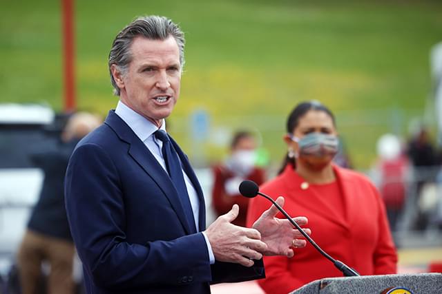 米カリフォルニア州のギャビン・ニューソム州知事