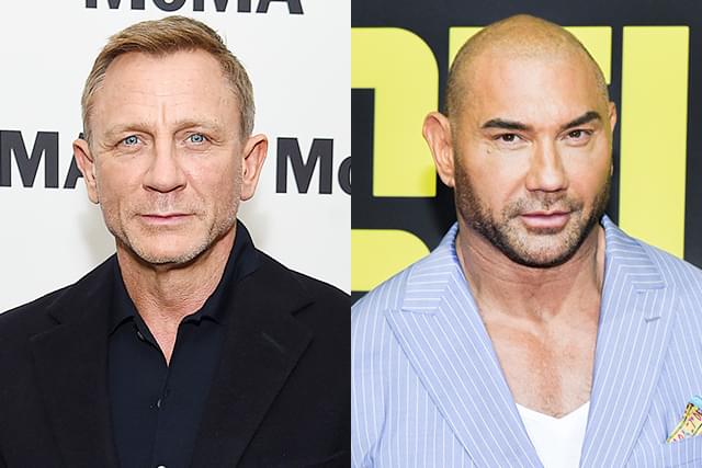 ダニエル・クレイグ（左）とデイブ・バウティスタ