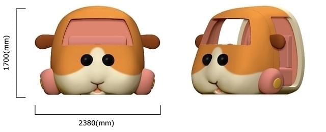 実物大モルカーの特大フォトスポット