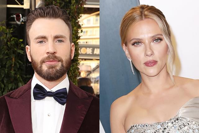 クリス・エバンス(左)、スカーレット・ヨハンソン(右)