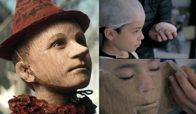 4時間かけて特殊メイクを施した