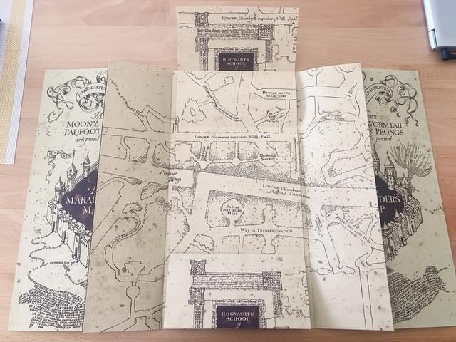 ドーナッツかじりさんが家で眺めている「忍びの地図」