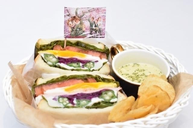 コラボメニュー「かるた部サンドイッチバスケット」