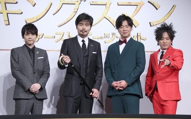 （左から）梶裕貴、小澤征悦、ぺこぱのシュウペイ、松陰寺太勇