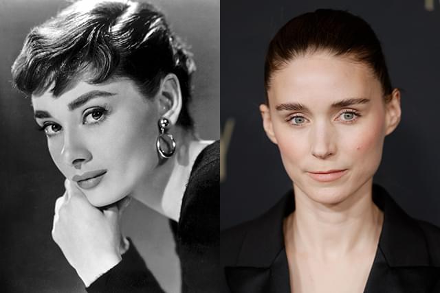 オードリー・ヘプバーン(左)に扮するルーニー・マーラ