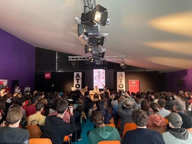 トークイベント「マンガが動き出す時」の様子