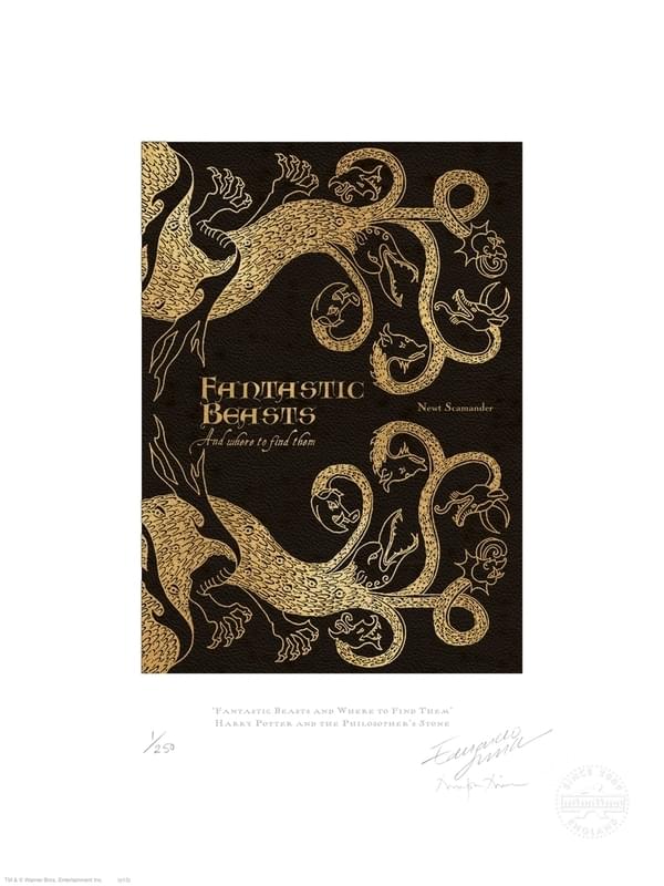 ニュートの著作「幻の動物とその生息地」のデザイン