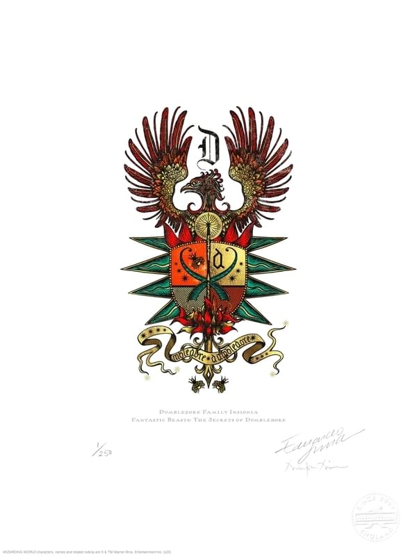 ダンブルドアの不死鳥をイメージしたデザイン