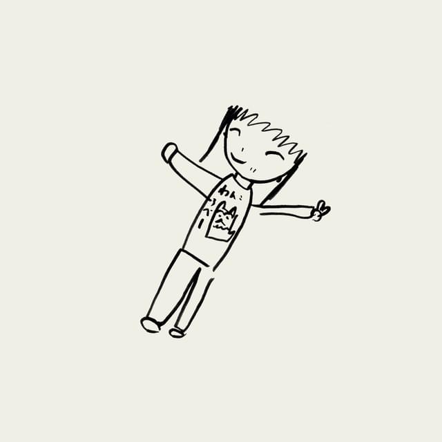 あみ子役の大沢一菜の手描きイラストを使用した、主題歌「もしもし」シングル