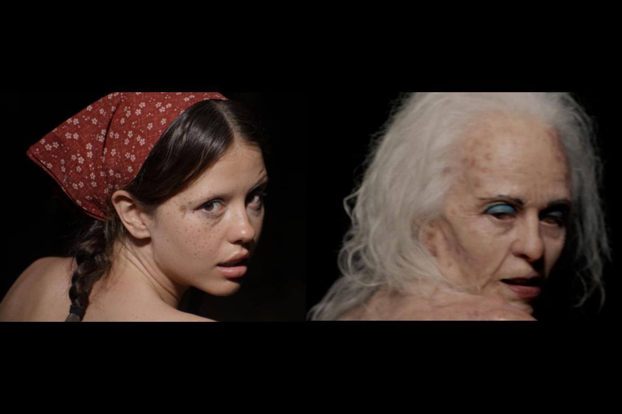 「X エックス」ヒロインが老婆の殺人鬼も演じていた 特殊メイクに9時間