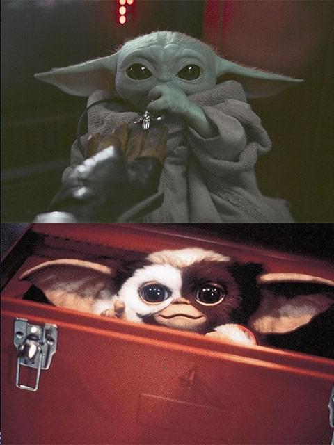 （写真上から）ベビー・ヨーダ、ギズモ