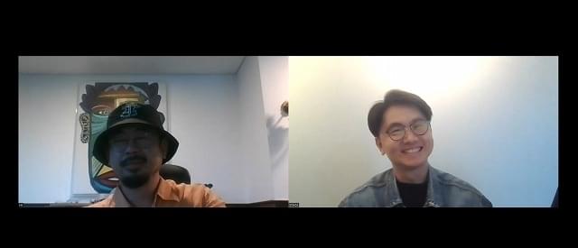 オンライン対談を行ったナ・ホンジン＆バンジョン・ピサンタナクーン