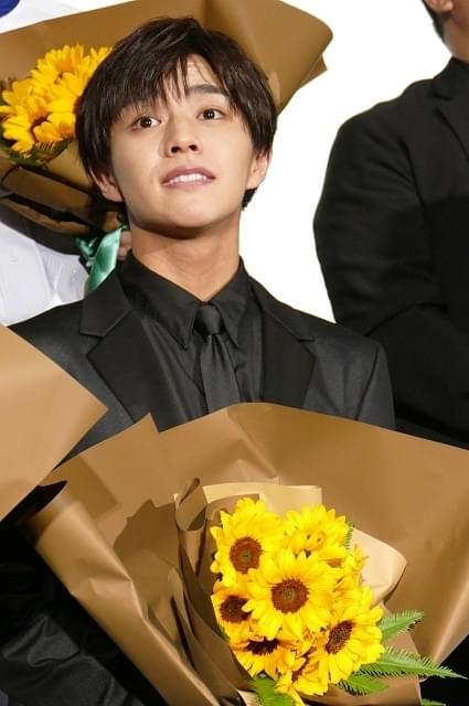 初日挨拶に立った醍醐虎汰朗