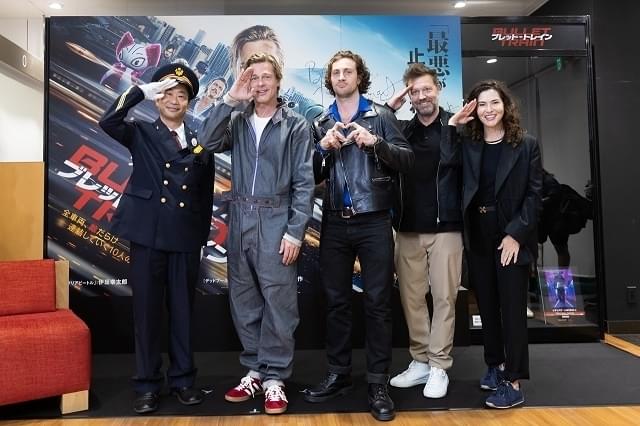 ブラッド・ピット、京都で初の舞台挨拶 フワちゃんは「ブラピと自撮り100枚」