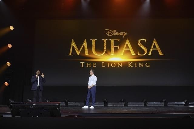 会場では「MUFASA」のフッテージ映像も