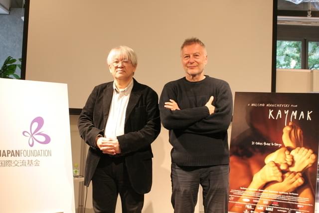 ミルチョ・マンチェフスキ監督（右）とプログラミング・ディレクターの市山尚三氏