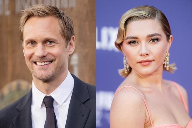 初監督するアレクサンダー・スカルスガルド（左）とフローレンス・ピュー