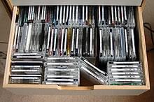 これまでに筆者が行ったインタビューを 録音したMDの数々