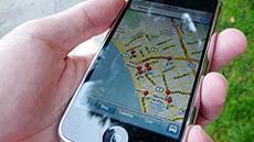 写真2：周辺地図もバッチリ