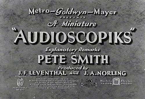 「Audioscopiks」のタイトル