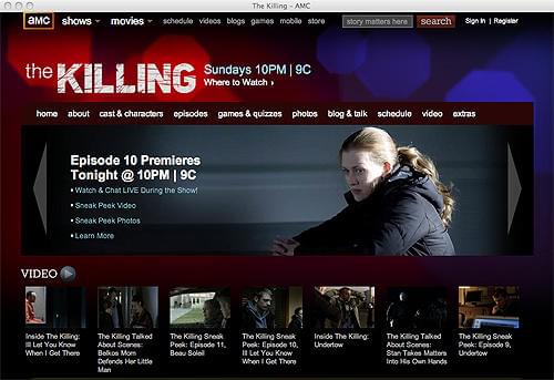 「ザ・キリング」のオフィシャルサイト