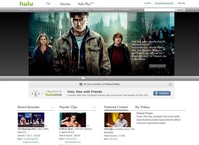 米動画サイトhulu
