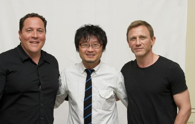 「カウボーイ&エイリアン」取材時の ジョン・ファブロー監督とダニエル・クレイグ