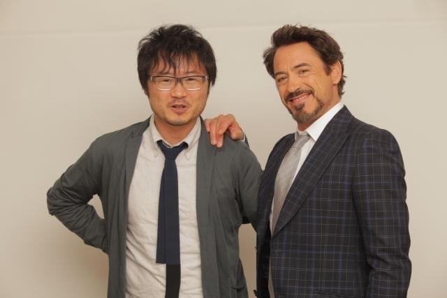 「アイアンマン3」の撮影を控えるロバート・ダウニー・ジュニアと