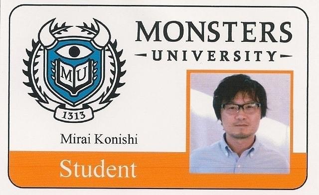 モンスターズ大学の学生証