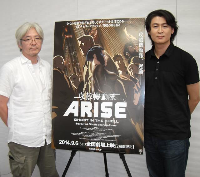 黄瀬和哉総監督(左)と冲方丁氏