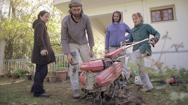 自給自足的な生活で人生の再出発を図る若者たちの姿を追う