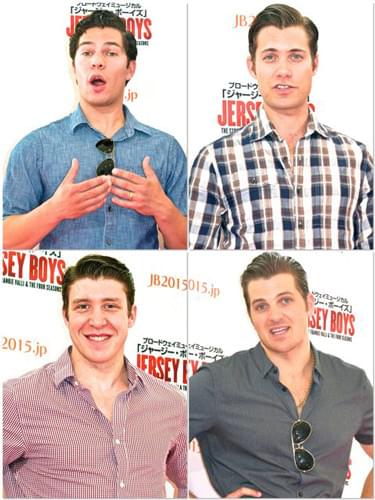 左上から時計回りに:ミゲル・ホアキン=モアランド(フランキー役)、ドリュー・シーリー(ボブ役)、キース・ハインズ(ニック役)、マシュー・デイレイ(トミー役)