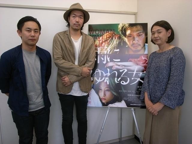 筆者、半野喜弘監督、松田広子プロデューサー