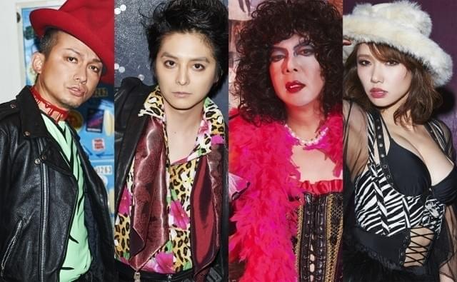 左から、リフラフ役のISSA、ブラッド役の小池徹平、フランク役の古田新太、ジャネット役のソニン