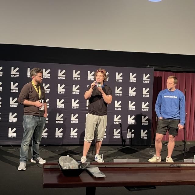 上映後のティーチイン。真ん中がマット・ジョンソン監督