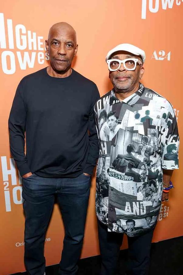 デンゼル・ワシントン（左）、スパイク・リー（右）