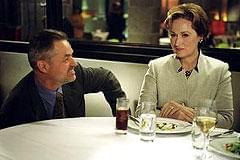 撮影時の監督とメリル・ストリープ