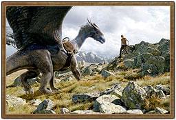 サフィラ（左）に対するエラゴンの気持ちは すぐに理解できたというエド