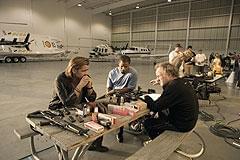 撮影中のコリン・ファレル、ジェイミー・フォックスと監督