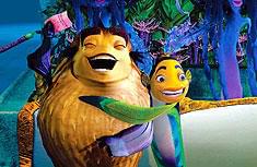 マーティン・スコセッシ（上）演じる ハリセンボンのサイクス（下）は眉毛がそっくり