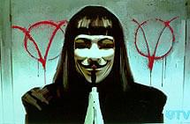 仮面をかぶった謎のテロリスト“V”