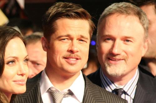 アンジー、ブラッド・ピット、フィンチャー監督 (1月29日のジャパンプレミアにて)